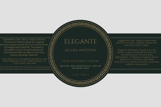 Elegante | Aged to Perfection Tallow Cream A Luxurious Age-Defying Ritual for Mature Skin
